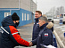 Andrey Mayorov and Igor Makovskiy handed keys to 30 new UAZ crew vehicles to Tver power engineers