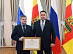 Governor Igor Rudenya presented an award to General Director of IDGC of Centre - the managing organization of IDGC of Centre and Volga Region Igor Makovskiy