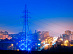 Belgorod power engineers performed festive illumination of high-voltage power line poles in Belgorod